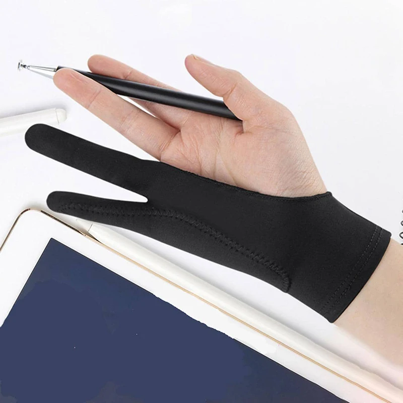 Drawing Glove Artist - 1/2 capas arte 2 dedo Anti-mistouch