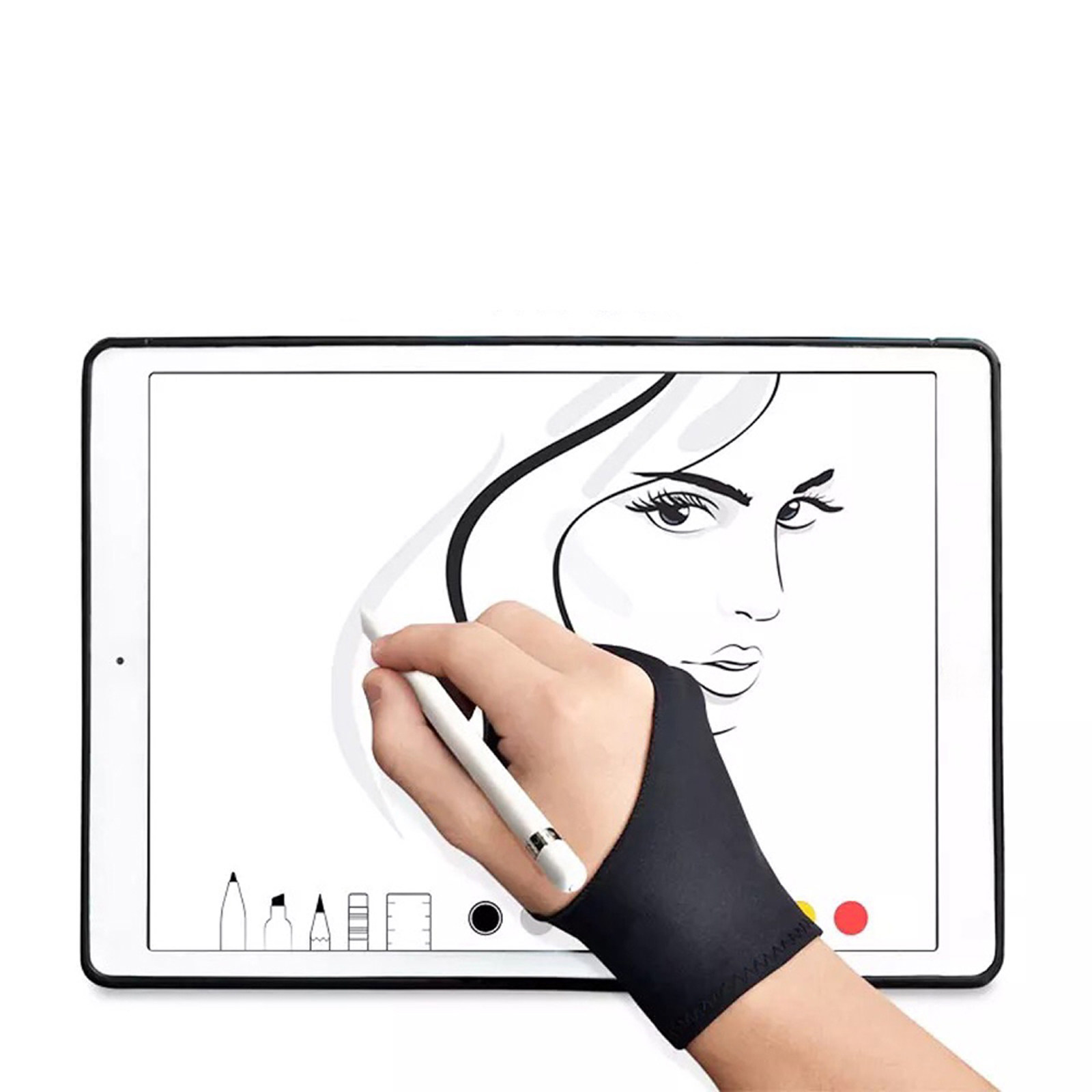 2 guantes de dibujo antimancha - Drawing Glove Artist reseña y precio