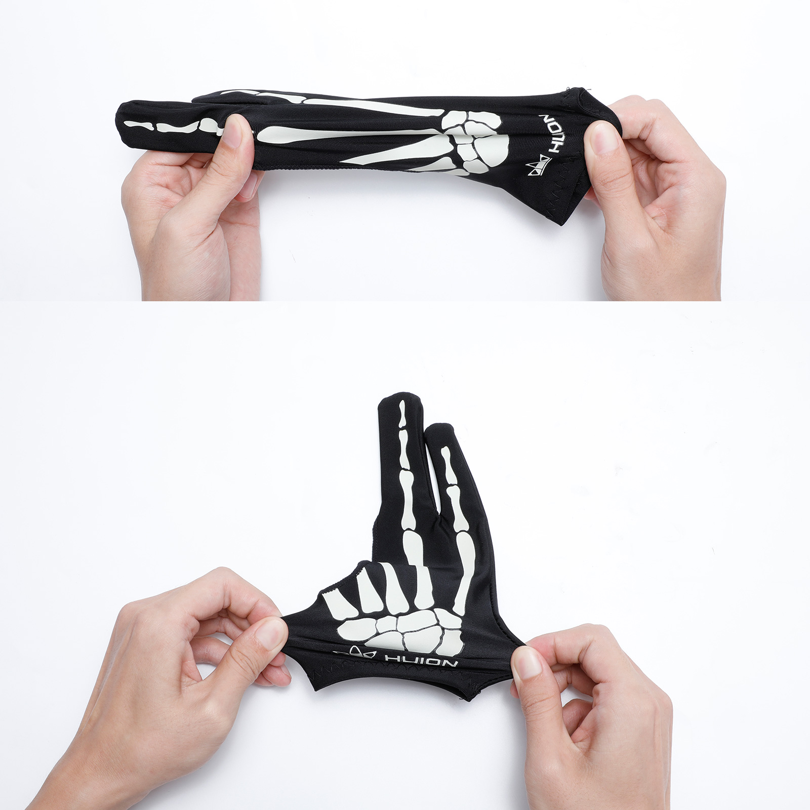 Huion Skeleton Guante Guante d - Drawing Glove Artist reseña y precio