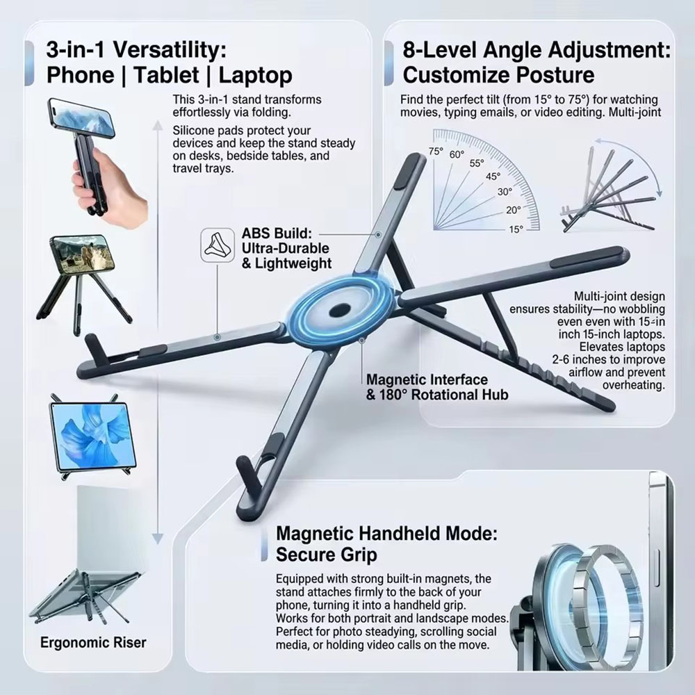 Soporte Magnético Portátil par - Useful Tablet Accessories reseña y precio